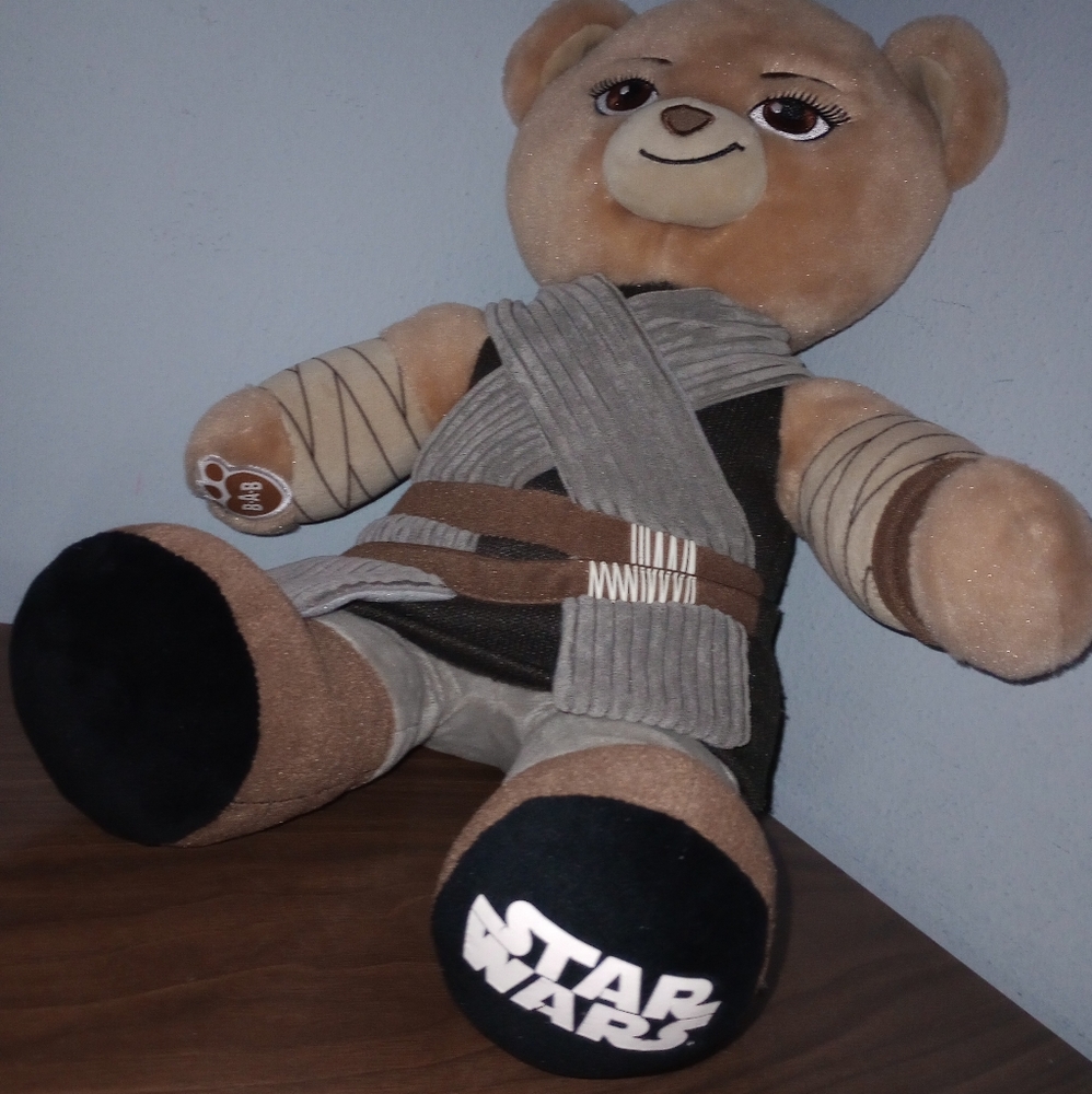 Build A Bear Star Wars Teddy Bear Rey Skywalker Plush 16" BAB Stuffed Animal